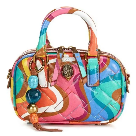 NWT Kurt Geiger XS Kensington Bead Charm Swirl Crossbody Bag - Picture 1 of 14